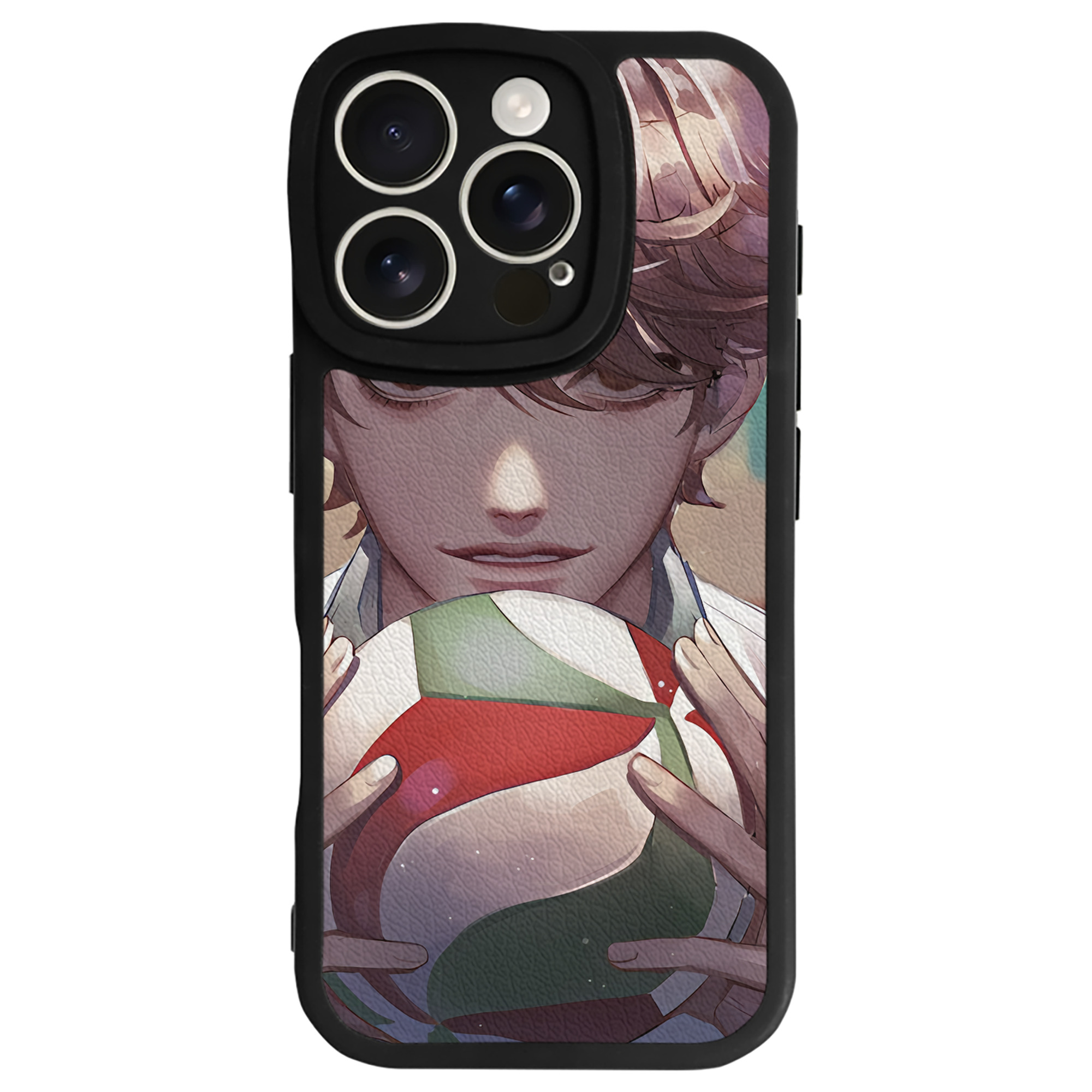 （画像用） ハイキュー!! Haikyu!! 【iPhone 16シリーズ対応】シリコンスマホケース（レザー調） 材質：シリコン